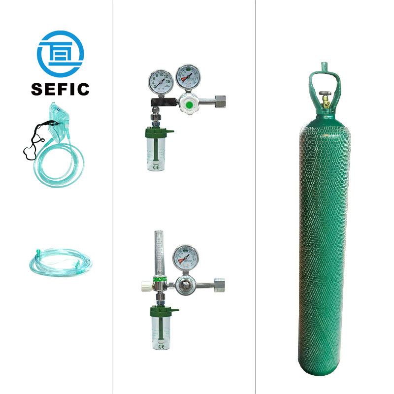ISO9809-1 50L Medical Oxygen Gas Cylinder with Tulip Cap