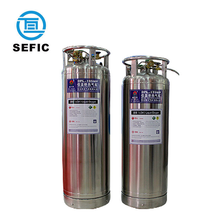 Dewar Cylinder Vertical 150L-450L Liquid Nitrogen and Oxygen Cryogenic Tank