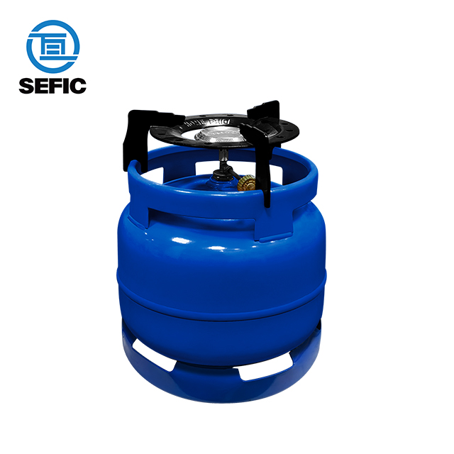 ISO4706 295mm 6kg LPG Cylinder Blue African Market