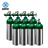 ISO7866 140mm 4L 4.68kg TPED CO2 Oxygen Aluminum Cylinder